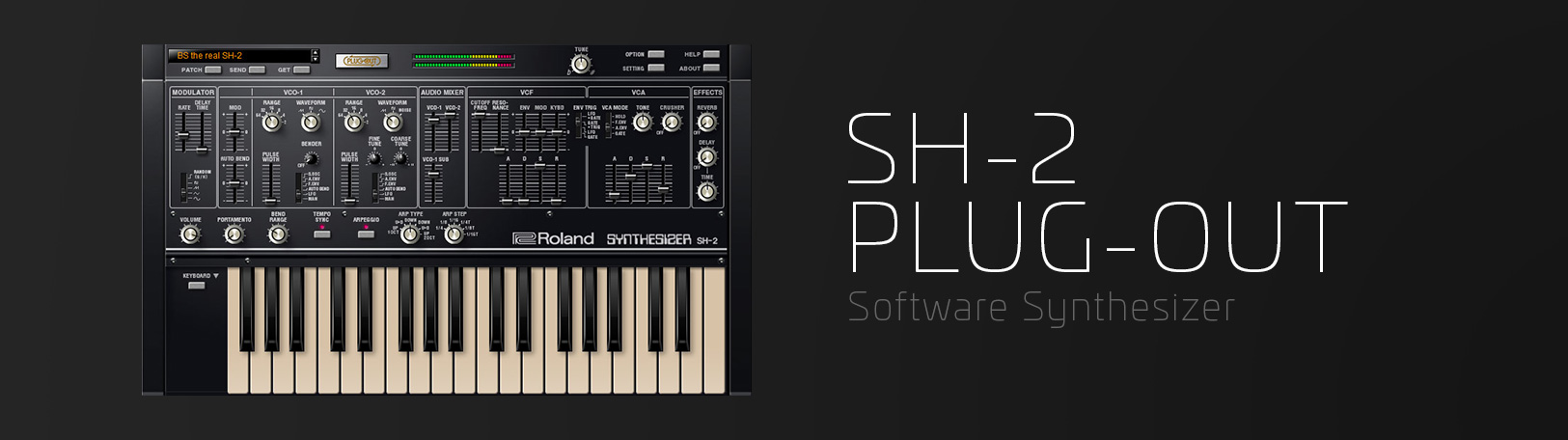 Roland - SH-2 | Software Synthesizer